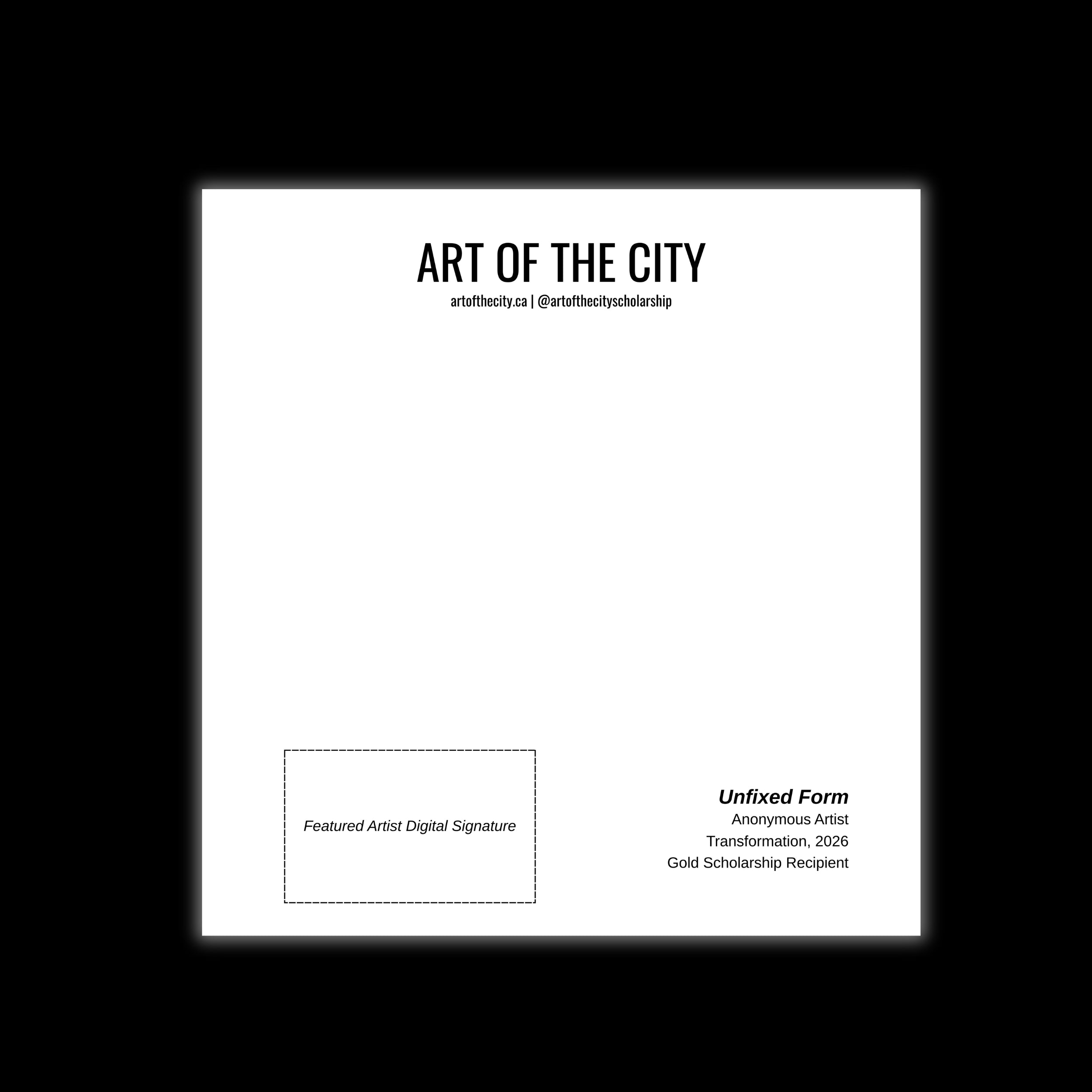 Alumni Collaboration Art Print | Unfixed Form By Anonymous Artist